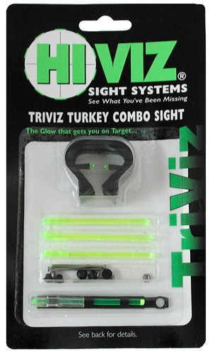 HIVIZ SHOTGUN DEER/TURKEY SET TRIVIZ 1/4"-3/8" VENT RIBS