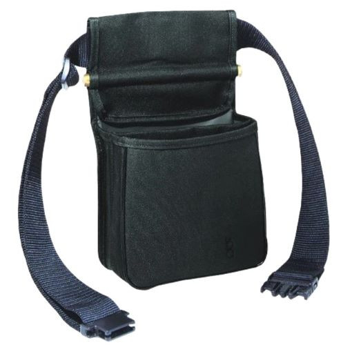 BOB ALLEN ORIGINAL DIVDED SHELL POUCH WITH BELT BLACK