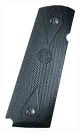 HOGUE GRIPS COLT GOVT RUBBER PANELS CHECKERED W/DIAMONDS BL