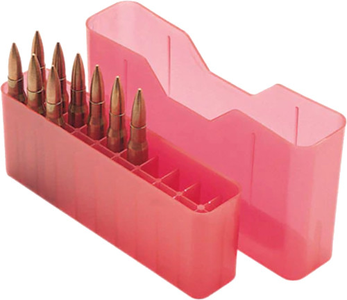 MTM AMMO BOX MEDIUM RIFLE 20 ROUNDS SLIP TOP STYLE RED