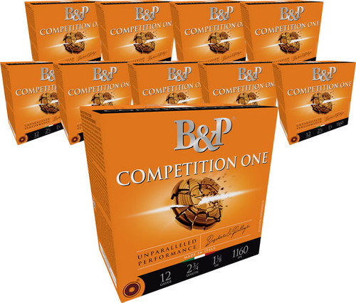 B&P 12GA 2.75" 1-1/8OZ #8 1160FPS 250RD CASE LOT