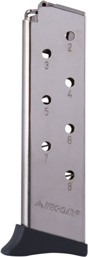 MEC-GAR MAGAZINE BERSA THUNDER 380ACP 8RD FINGER REST NICKEL