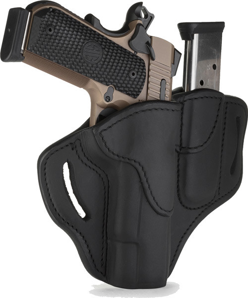 1791 BH1 BELT HOLTR W/ MAG HLD MULT-FIT RH 1911 FRM 4-5" BLK
