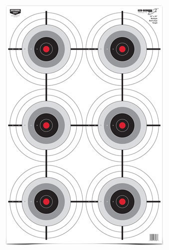 B/C TARGET EZE-SCORER 23"X35" MULTIPLE BULL'S-EYE 5 TARGETS
