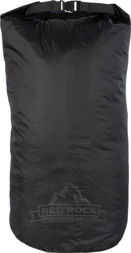 RED ROCK ROLL TOP DRY BAG 25 LITER WATERPROOF BLACK