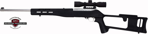 ADV TECH STOCK RUGER 10/22 STANDARD BARREL BLACK SYN