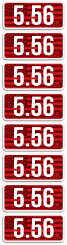 MTM AMMO CALIBER LABELS 5.56 8-PACK