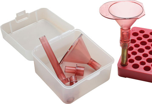 MTM POWDER FUNNEL KIT 17 TO 500 S&W CLEAR RED