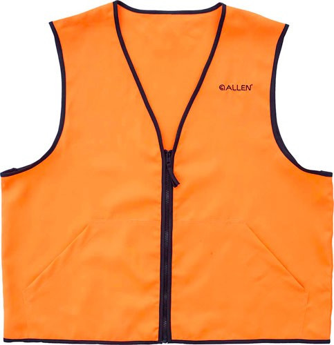 ALLEN DELUXE HUNTING VEST ORANGE X-LARGE 2 FRONT POCKETS