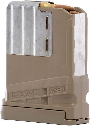 LANCER MAGAZINE L7AWM SR-25 G2 7.62X51 10RD TRANSLUCENT FDE<