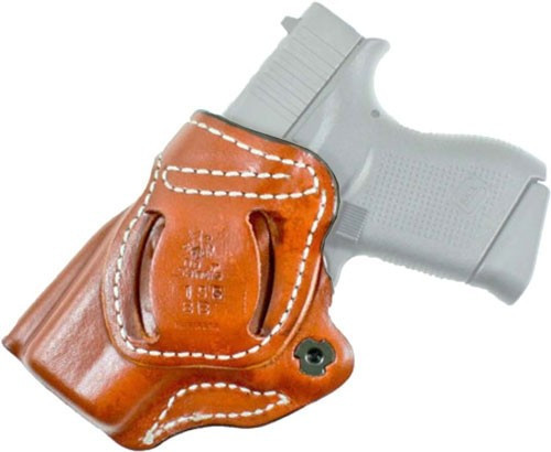 DESANTIS CRISS-CROSS HOLSTER OWB RH LEATHER SIG P365 TAN