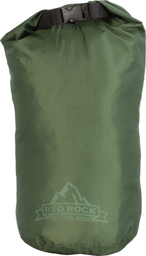 RED ROCK ROLL TOP DRY BAG 8 LITER WATERPROOF OD GREEN
