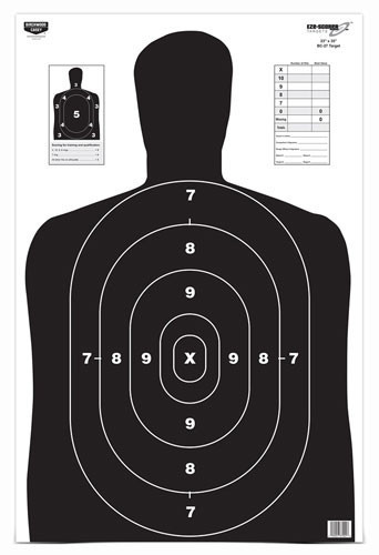 B/C TARGET EZE-SCORER 23"X35" BC27 SILHOUETTE 5 TARGETS