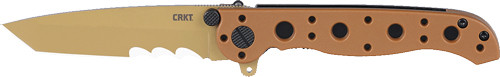 CRKT M16-10DZ 3" HALF SERRATED TAN/TAN TANTO D2