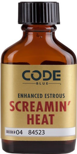 CODE BLUE DEER LURE ENHANCED ESTRUS SCREAMIN HEAT 1FL OZ.