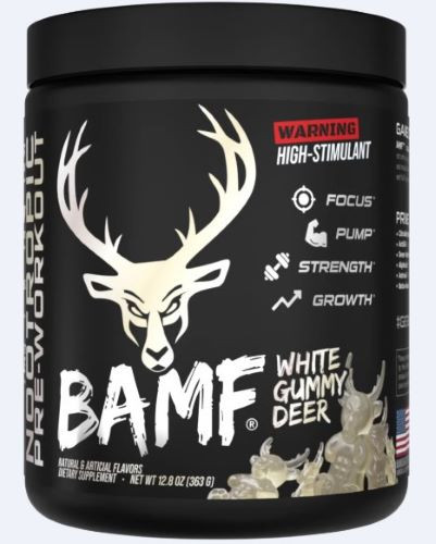 BUCKED UP PRE-WORKOUT BAMF WHITE GUMMY DEER 30 SERVINGS