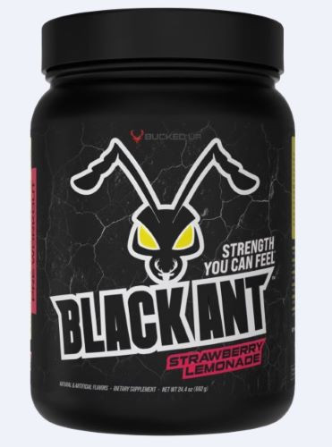 BUCKED UP BLACK ANT PREWORKOUT STRAWBERRY LEMONADE 20 SERVING