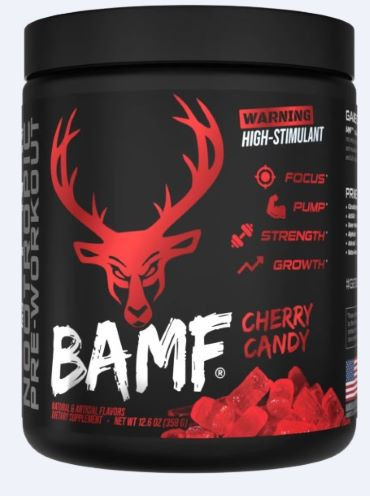 BUCKED UP PRE-WORKOUT BAMF CHERRY HARD CANDY 30 SERVINGS
