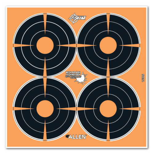 ALLEN EZ AIM ADHESIVE SPLASH 3 BULLSEYE 12PK