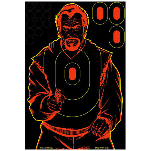 BC SHOOT-N-C SILHOUETTE BAD GUY TGT 12X18 12PK