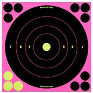 BC SHOOT-N-C PINK 8 BULLS-EYE TGT 6/PK