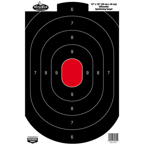 BC DIRTY BIRD 12X18 SILHOUETTE TARGET 8PK