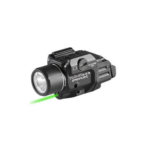 Streamlight TLR-8 HL-X Green Handgun Weapon Light 1000 Lumens Black with SL-B9 Rechargeable Battery