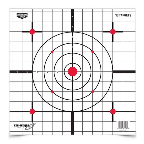 Birchwood Casey Eze-Scorer Targets Paper Targets 12" Sight-In (13-Pack)