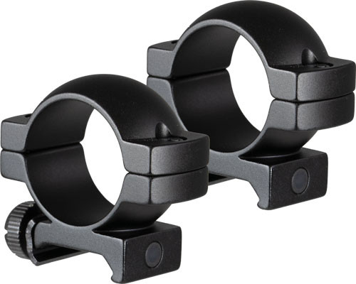 TRUGLO RINGS 1" MEDIUM MATTE BLACK WEAVER/PICATINNY ALUMNM