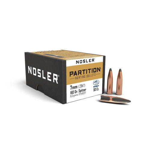 Nosler Partition Rifle Bullets 7mm .284" 160 gr SPT 50/ct