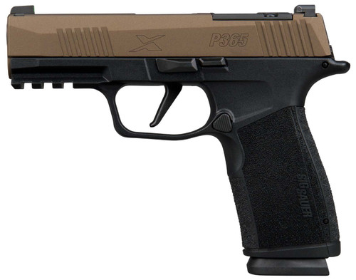 SIG SAUER P365 XMACRO 9MM 3.7 BRONZE/BLK OPTIC READY 17RD