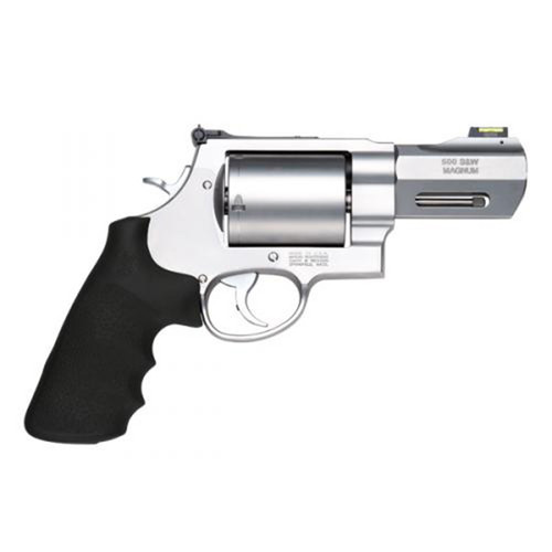 S&W PC 500 500SW 3.5 STAINLESS HI VIZ AS HOGUE GRIP 5RD