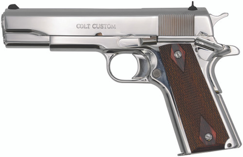 COLT 1911 GOVT 45ACP 5 BRIGHT STAINLESS BLEM