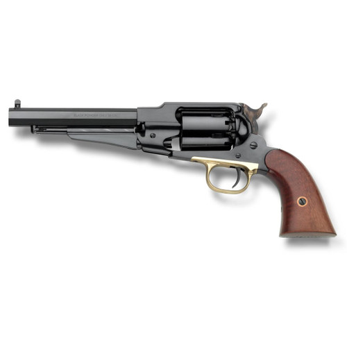EMF DBA 1858 REMINGTON STEEL FRAME BLUED/WALNUT GRIPS - 36 CAL 6-1/2"