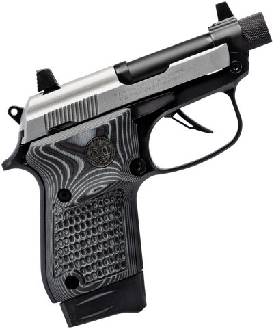 BERETTA 20X BLACK/INOX THREADED BARREL G10 GRIPS