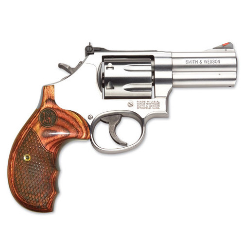 S&W 686 PLUS DELUX 357MAG 3 STAINLESS AS WOOD GRIPS 7RD