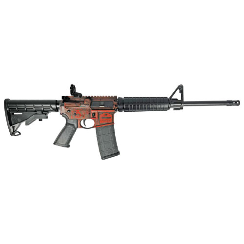 RUGER "TEXAS ORANGE" AR-556 RIFLE 5.56MM NATO 30RD MAG 16.10" BARREL CUSTOM