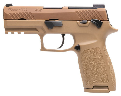 SIG SAUER P320 9MM 3.9 M18 MS COY 10RD CA COMPLIANT LEGAL
