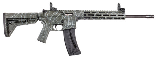S&W M&P 15-22 22LR 16.5 OD GREEN TOPO CAMO 25RD
