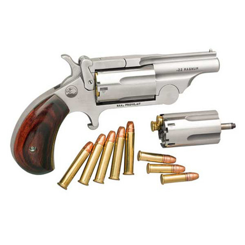 NAA RANGER II 22LR 22MAG 1 5/8 STAINLESS FULL RIB 5RD