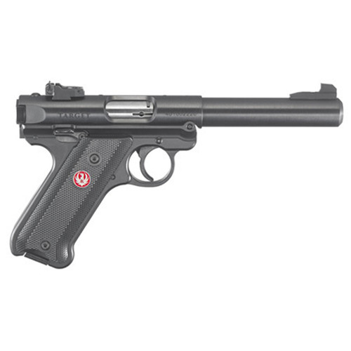 RUGER MARK IV TARGET 22LR 5.5 BLUED BLACK GRIPS 10R