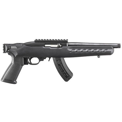 RUGER 22 CHARGER 22LR 8 THREADED BARREL PIC RAIL BRACE MOUNT