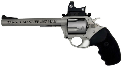 CHARTER ARMS TARGET MASTIFF 357MAG 6 STAINLESS FULL GRIP 5RD OPT