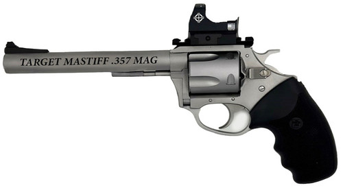 CHARTER ARMS TARGET MASTIFF 357MAG 6 STAINLESS FULL GRIP 5RD OPT
