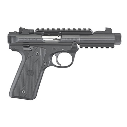 RUGER MARK IV 22/45 22LR TACTICAL 4.4 THREADED BARREL AS OPTIC READY
