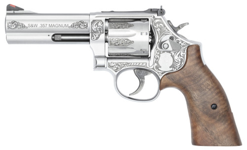 S&W 686 PLUS 357MAG 4.13 ENGRAVED STAINLESS 7RD