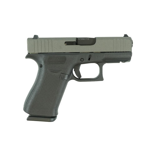 GLOCK 43X "TWO TONE" SLIVER SLIDE HANDGUN 9MM LUGER 10RD MAGAZINES 2 3.4"