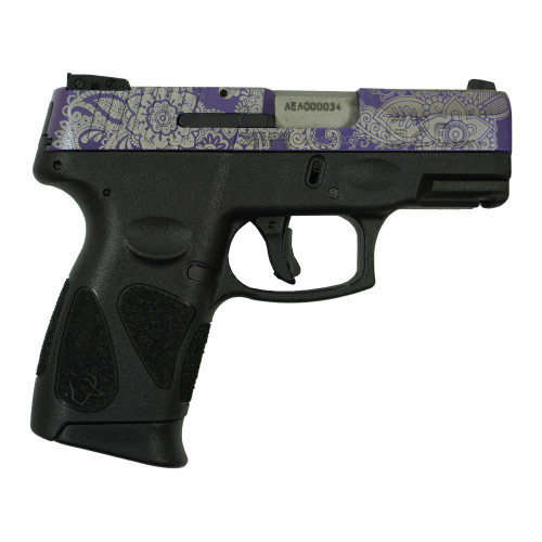 TAURUS G2C "PURPLE PAISLEY" HANDGUN 9MM LUGER 12RD MAGAZINES 2 3.2" BARREL