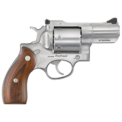 RUGER REDHAWK 357MAG 2.75 STAINLESS WOOD GRIPS 8RD