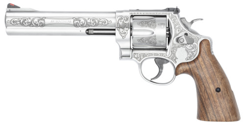 S&W 629 44REM 6.5 ENGRAVED STAINLESS 6RD